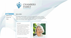 Desktop Screenshot of chambersfamilyfoundation.com